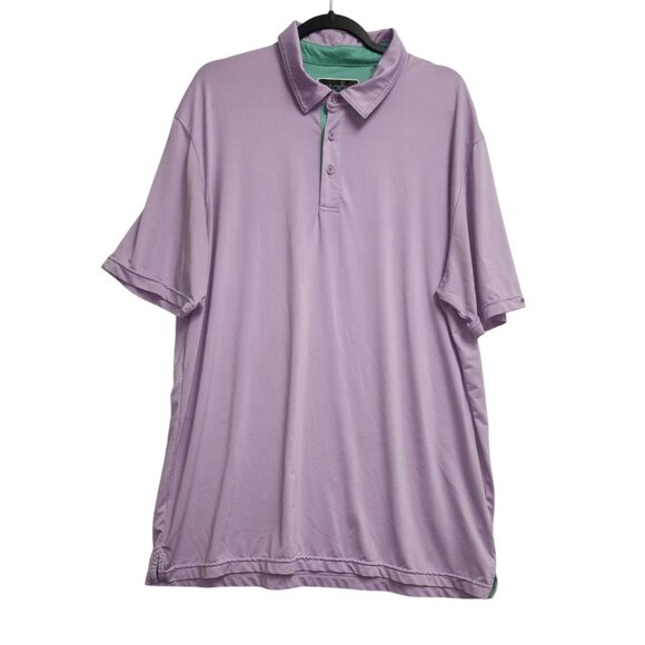 Etonic Mens XLarge Lavender Short Sleeve Polo Shirt 2378 - Picture 1 of 7